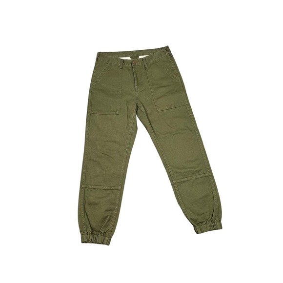 Sauce Zhan Chino Joggers JF04 Mens 31X26 Military Green - Picture 1 of 5